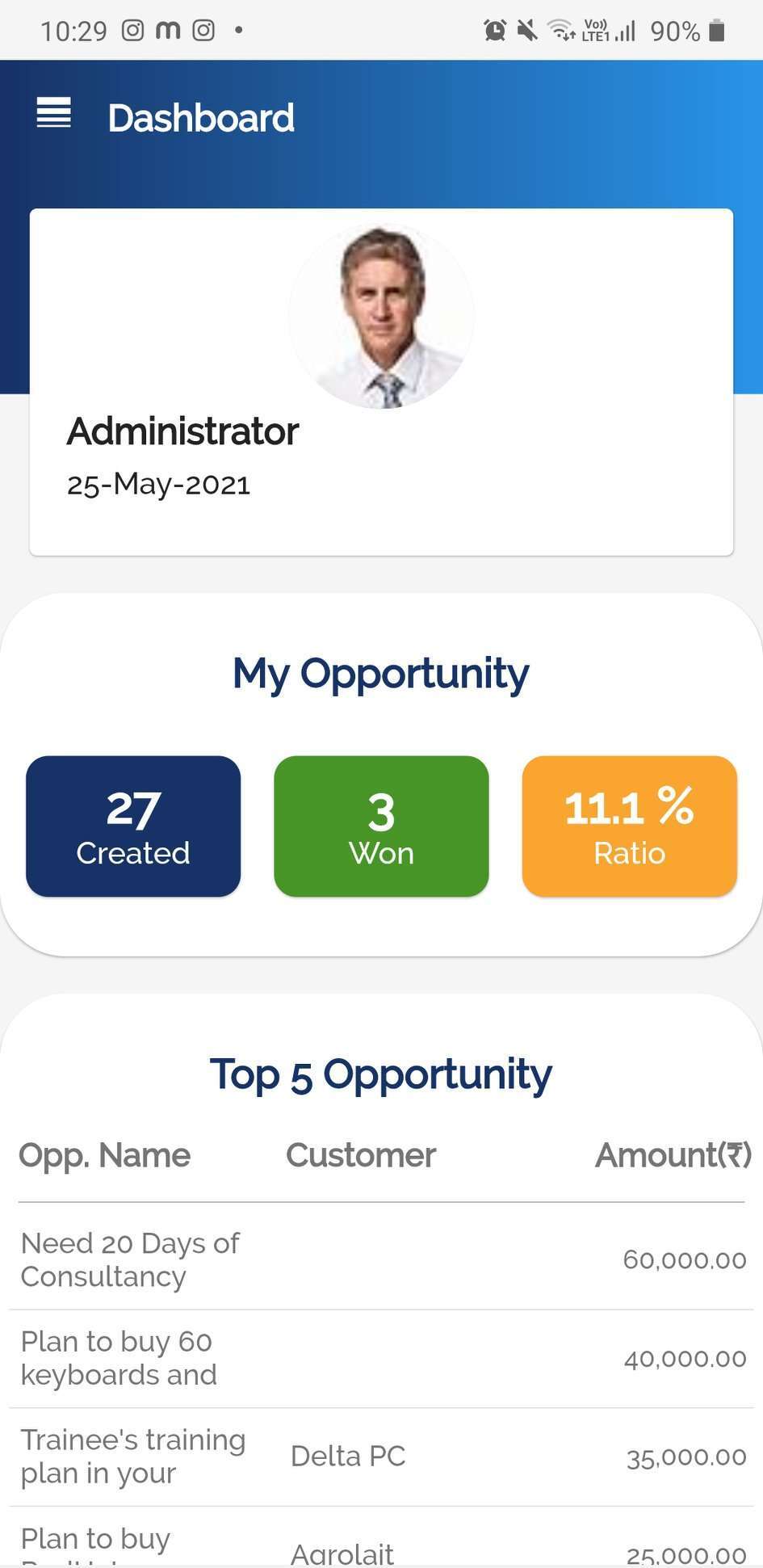 EvoCRM - CRM Mobile Application